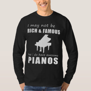 Entusiastas Del Piano Camiseta Delight Humorística