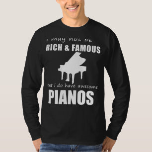 Entusiastas Del Piano Camiseta Delight Humorística