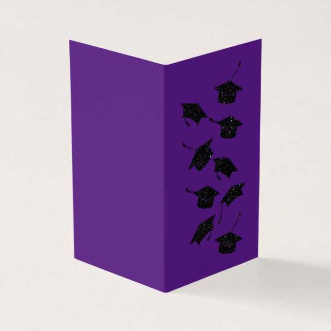 Envase con 25 tarjetas de graduación de Purpurinas (Exterior)