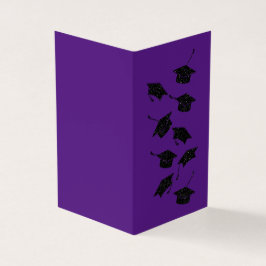 Envase con 25 tarjetas de graduación de Purpurinas