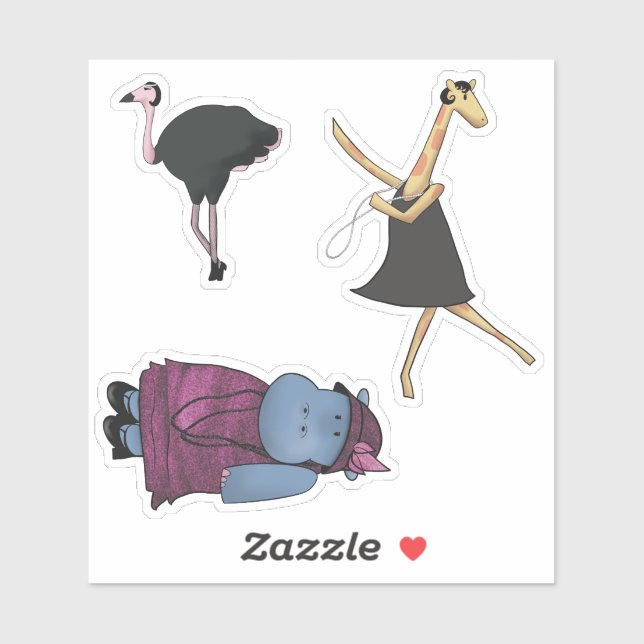 Envase para pegatinas de la era del Flapper (Hoja)