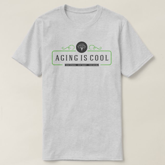 Envejecimiento es camiseta de Guay - camiseta gris (Diseño del anverso)