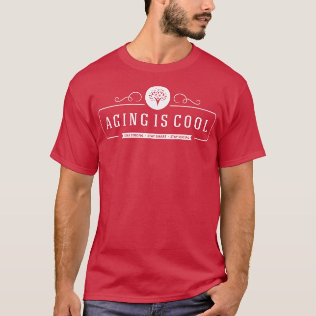 Envejecimiento es camiseta roja de Guay (Anverso)