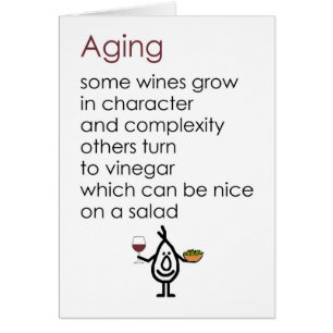 Envejecimiento - un poema divertido del feliz