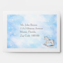 Envelope Chinoserie Baby Shower Envelope