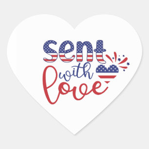 Enviado con amor, Pegatinas patrióticos