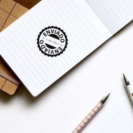 Enviado, sello de caucho portugués