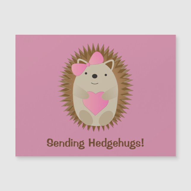 Enviando a Hedgehugs Cute Personalizado Chica Hedg (Anverso)