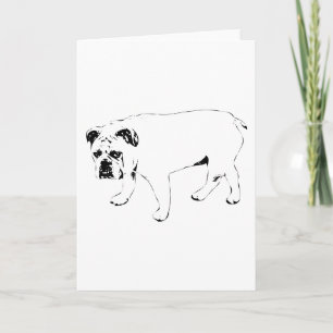 Enviando amabilidad, tarjeta de arte de perro