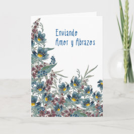 Enviando amor y abrazos - Tarjeta de Condolencias