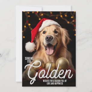 Enviando Deseos Dorados Navidad Retriever Perro Na
