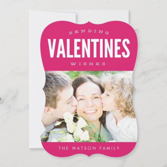 Enviando tarjetas de foto con los deseos de Valent (Anverso)