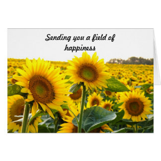 Enviándole un campo de la felicidad