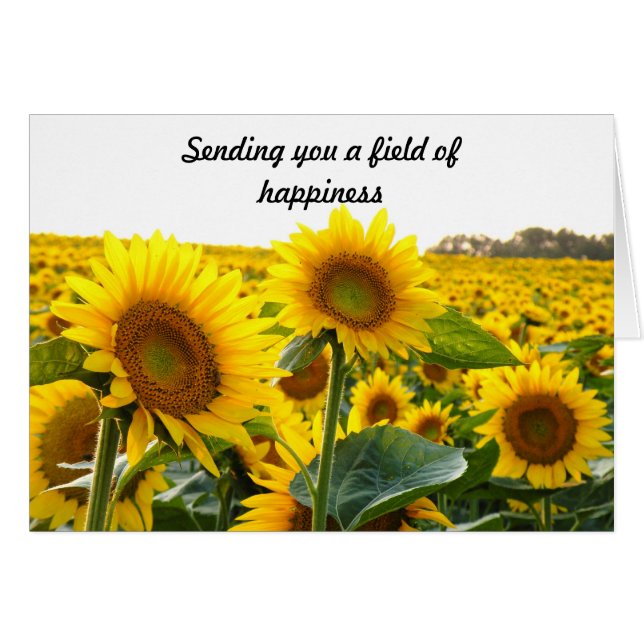 Enviándole un campo de la felicidad (Anverso (Horizontal))