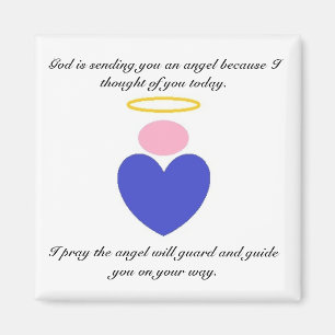 Enviándole un imán del ángel