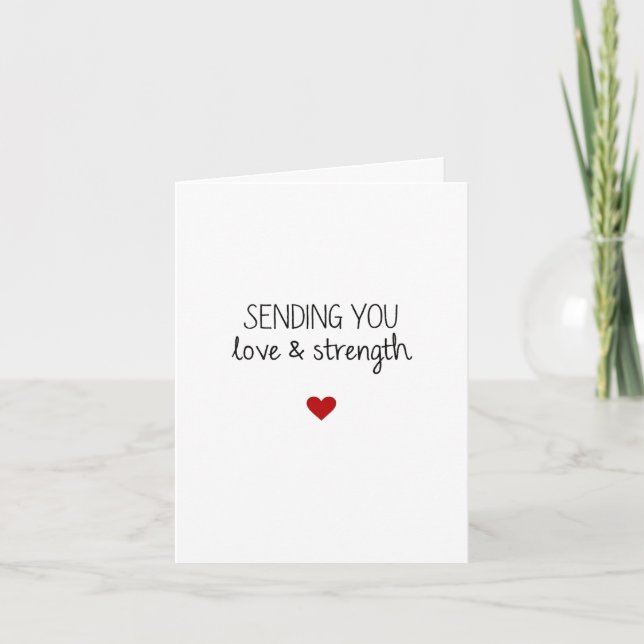Enviándote Tarjeta De Amor Y Fuerza (Anverso)