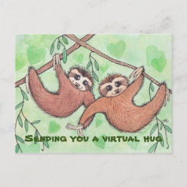 Enviándote una postal virtual de abraza