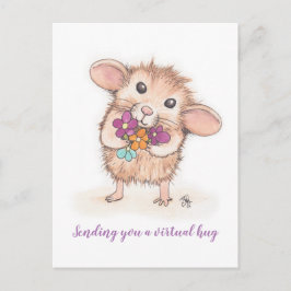 Enviándote una postal virtual de un abrazo de rató