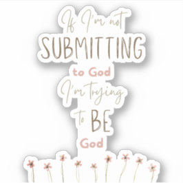 Enviar a Dios pegatina cristiano | pegatina de por