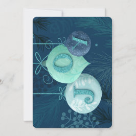 Enviar alegría con esta tarjeta azul de vacaciones