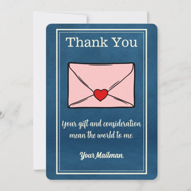 enviar carta de portador Mailman Postal Mail Carri (Anverso)