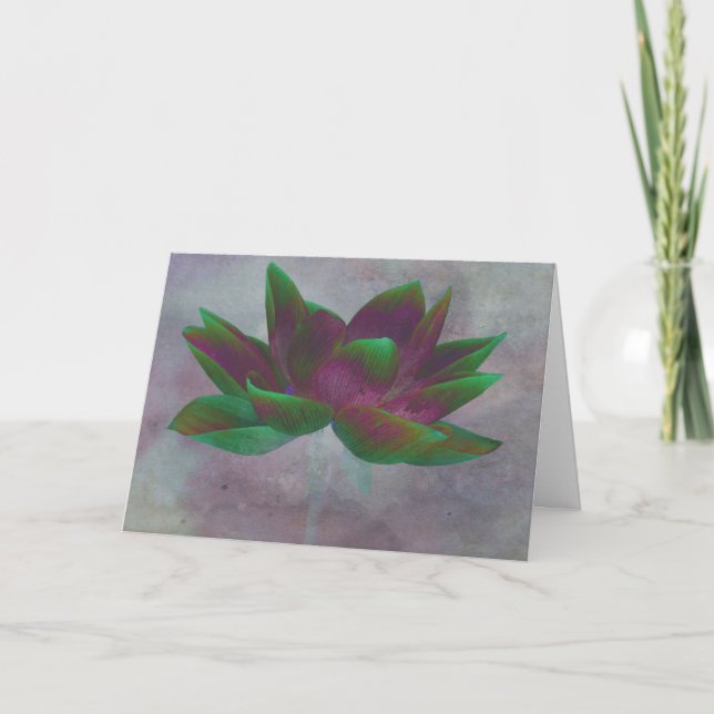 Enviar tarjeta de flor Lotus de Peace (Anverso)
