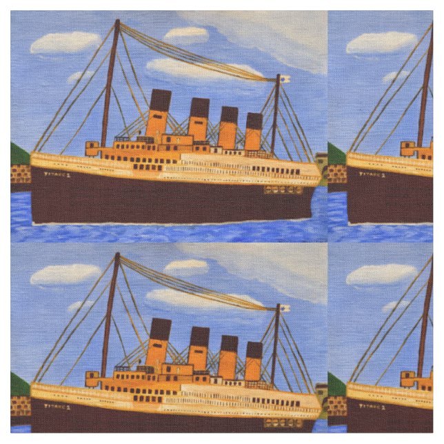 Enviar tela de algodón Titanic (De cerca)