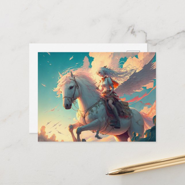 Enviar un mensaje mágico con postales de Unicorn (Anverso/Reverso In Situ)