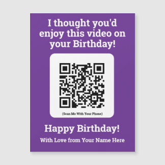 Enviar un video mediante código QR en una tarjeta 