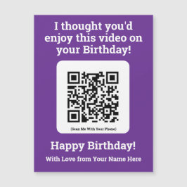 Enviar un video por código QR en una tarjeta magné