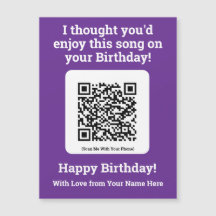 Enviar una canción por código QR en una tarjeta ma