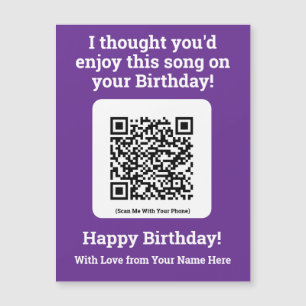 Enviar una canción por código QR en una tarjeta ma