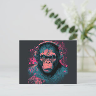 Enviar una sonrisa con tarjetas postales de mono