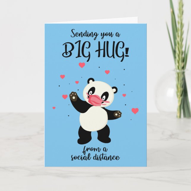 Enviar una tarjeta Panda Bear Hug Card de larga di (Anverso)