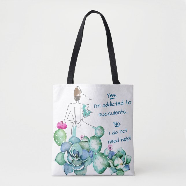 Enviciado a los Succulents la bolsa de asas (Anverso)