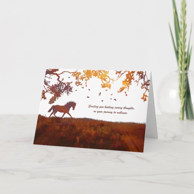 Envíe la tarjeta de los pensamientos de la cura (Anverso)