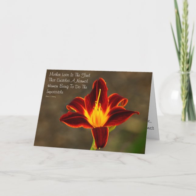 Envíe la tarjeta del Día de la Madre con diseño (Anverso)
