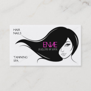Envie - tarjeta de visita del salón de pelo