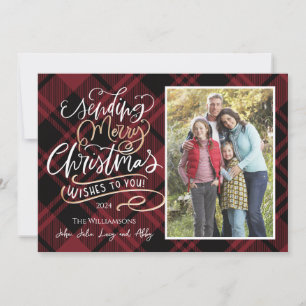 Envío de la tarjeta fotográfica de Navidad con des