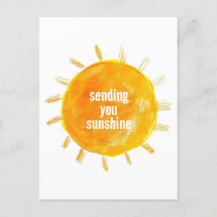 Envío de la tarjeta postal del Ilustracion Sunshin