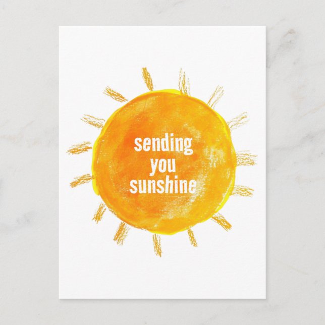 Envío de la tarjeta postal del Ilustracion Sunshin (Anverso)