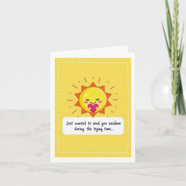 Envío de la tarjeta Sunshine Thinking of You Card (Anverso)