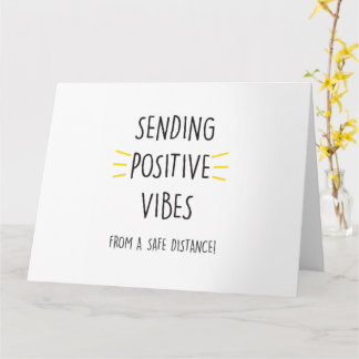 Envío de vibraciones positivas - Tarjeta de cuaren