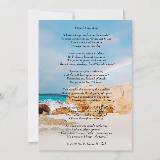 "Envío Un Arcoiris" (Anverso)
