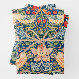 Envoltura de hoja plana de regalo de fresa de 3