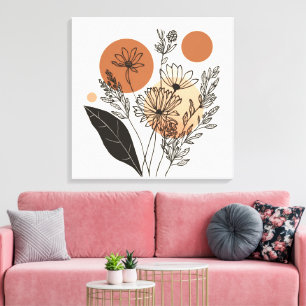 Envoltura de lienzo de galería de flores silvestre