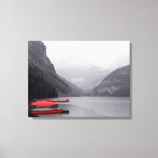 Envoltura de lienzo en el lago Louise (Anverso)