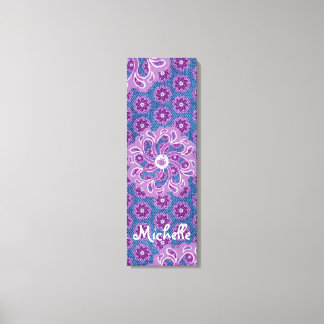 Envoltura de lienzo para flor y denim triptych (3 