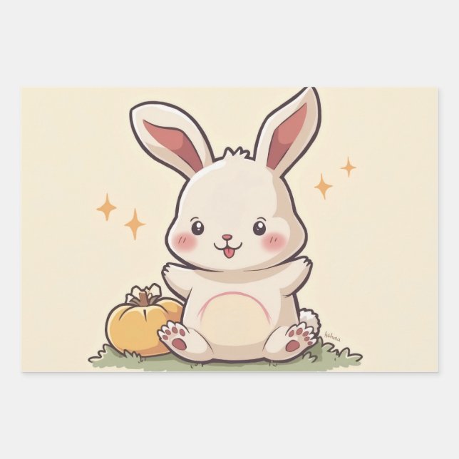 Envoltura de papel de hoja plana conjunto de 3 bon (Anverso)