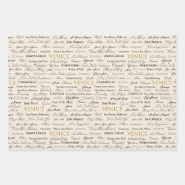 Envoltura de regalo de Venecia - 3 hojas
